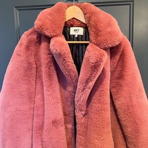 Faux Fur Midi Jacket